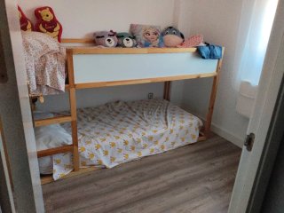 Litera Ikea KURA madera y tela