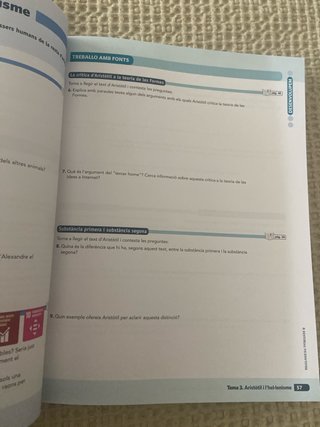 Història de la filosofia, Batxillerat 2, Dual Q...