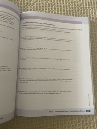 Història de la filosofia, Batxillerat 2, Dual Q...