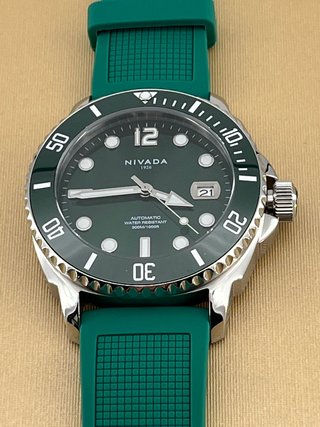 Orologio Nivada Automa 1926 Sea Master 300M Verde