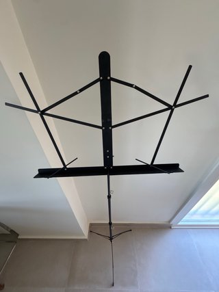 Atril de música negro plegable