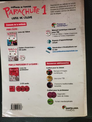 Libro de francés Parachute 1 ESO