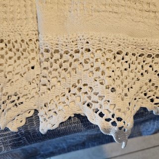 Set 3 Asciugamani Antichi Cotone Bianco