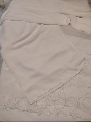 Vestido de novia Rosa Clará T44 velo y pañoleta
