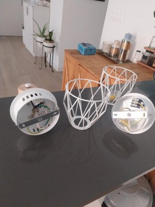 Lámparas de pared madera y metal