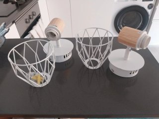 Lámparas de pared madera y metal