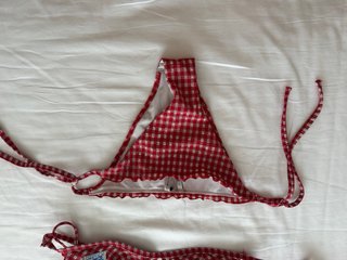 Bikini Tommy Hilfiger Rojo Vichy Talla S