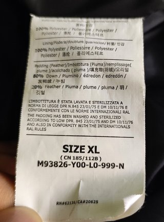 Chaqueta Guess Plumas Y2K Talla XL