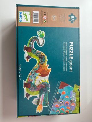 Puzzle GIGANTE "León el Dragón" (58 piezas) Djeco