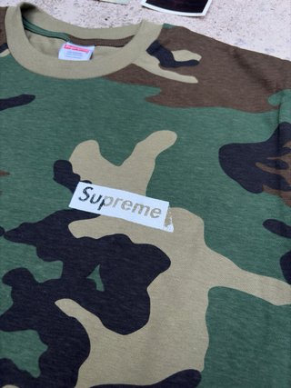 Supreme T-shirt manica lunga camo