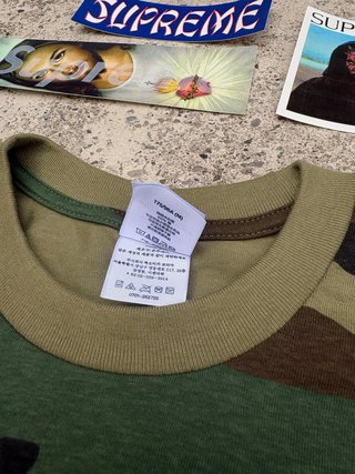 Supreme T-shirt manica lunga camo