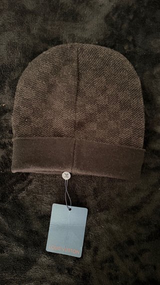 Gorro LV Negro/Gris