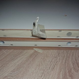 2 Estanterías de madera blancas