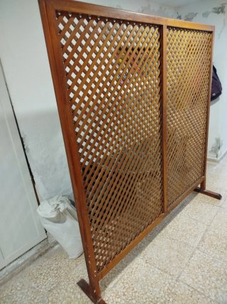 Mampara/Biombo de Madera con Celosía, precio negoc