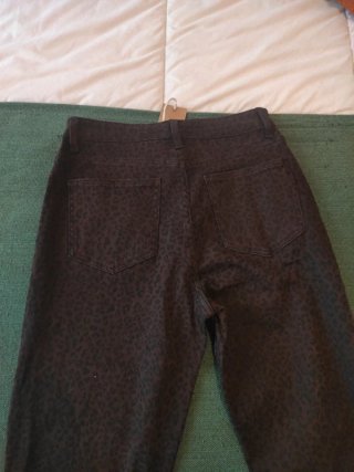 Pantalón recto ORMI animal print marrón