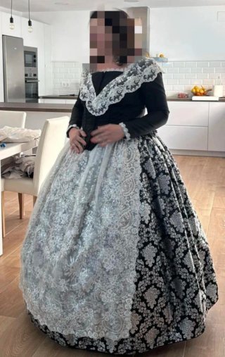 Traje de Fallera Negro Talla 44/46