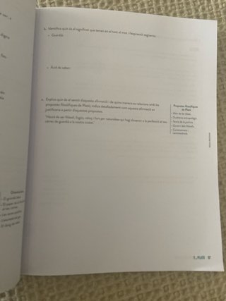 Objectiu Pau Història de la Filosofia. Catalunya.
