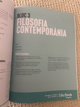 Objectiu Pau Història de la Filosofia. Catalunya.