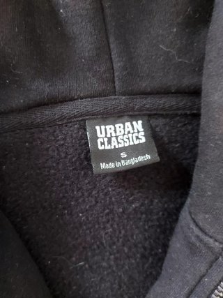 Sudadera Urban Negra con Cremallera