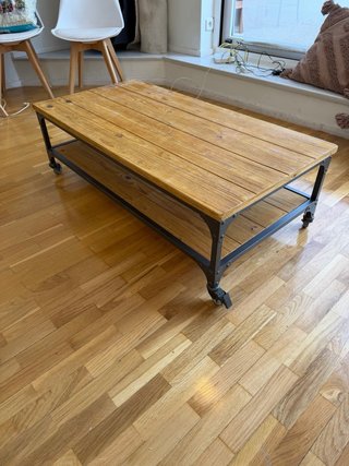 Mesa Baja Industrial Maison du Monde 110cm