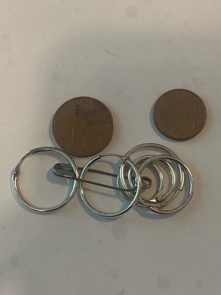 3 pares de pendientes de aro de plata de ley