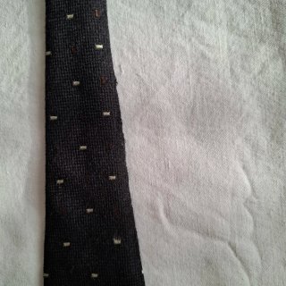 Cravatta vintage in seta e lana