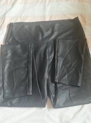 5 Pantalones Polipiel Talla L