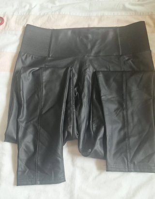 5 Pantalones Polipiel Talla L