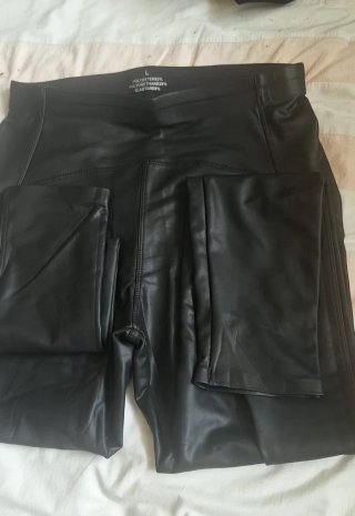 5 Pantalones Polipiel Talla L