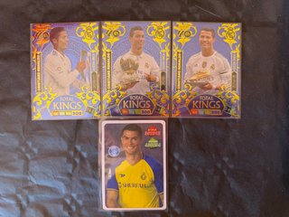 Lote 4 cromos Cristiano Ronaldo Edición Única