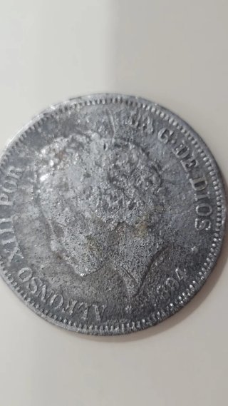 5 Pesetas Plata Alfonso XIII 1894