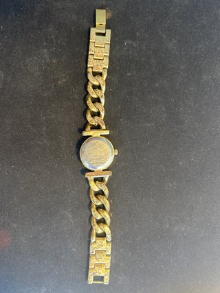 Reloj Parfois Dorado Redondo Desgastado
