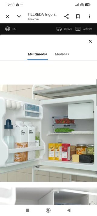 Nevera pequeña Ikea