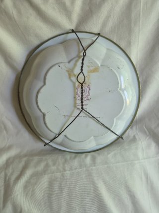 Plato antiguo metal decorativo para colgar