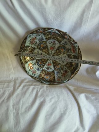 Plato antiguo metal decorativo para colgar