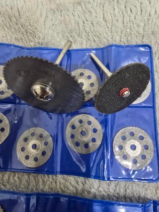 Set discos corte madera metal- broca bisagra 35mm