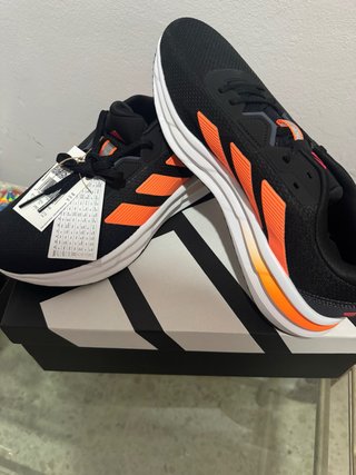 Zapatillas Adidas Hombre Negras Naranja originales