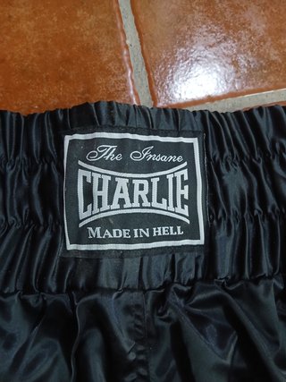 Charlie calzón de boxeo negro