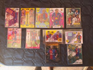 Lote 11 cromos Lamine Yamal ediciones únicas