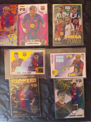 Lote 11 cromos Lamine Yamal ediciones únicas