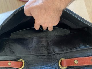 Cartera Piel Steve Mono Azul y Marrón