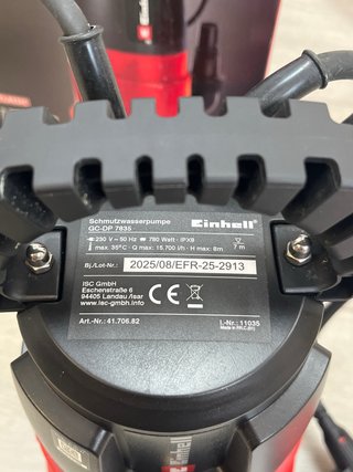 Einhell Bomba de aguas sucias GC-DP 7835