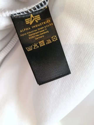 Sudadera Alpha Industries Blanca Talla M