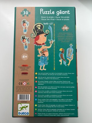 Puzzle Gigante “Oscar el Pirata” Djeco +30 piezas