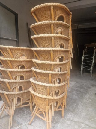 Sillas de bar apilables madera y hierro
