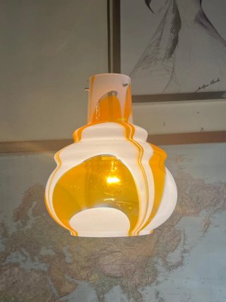 Lampada sospensione vetro Murano soffitto anni'70
