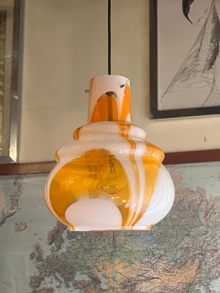 Lampada sospensione vetro Murano soffitto anni'70