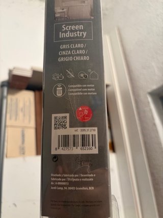 Estor enrollable gris claro textura