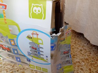 Circuito y parking coches plástico eureka kids