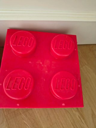2 Scatole Contenitore LEGO Rosse